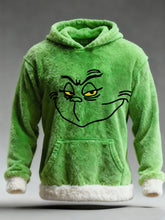 Herren lustige klassische Weihnachts-Zeichentrick figur mit lässiger Plüsch tasche Hoodie